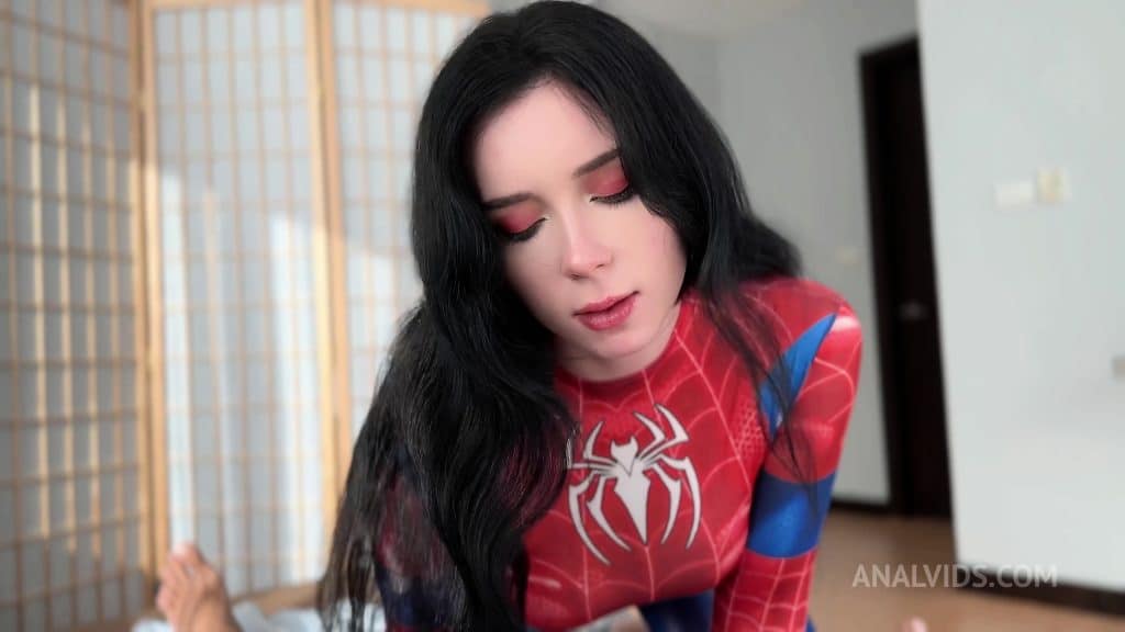 Sweetie fox passionate spider woman vs black spider girl! หนังโป๊ฝรั่งน่ารัก สไปเดอร์เกิร์ลขึ้นนั่งเทียน Sweetie Fox มาในชุดสไปเดอร์เกิร์ล